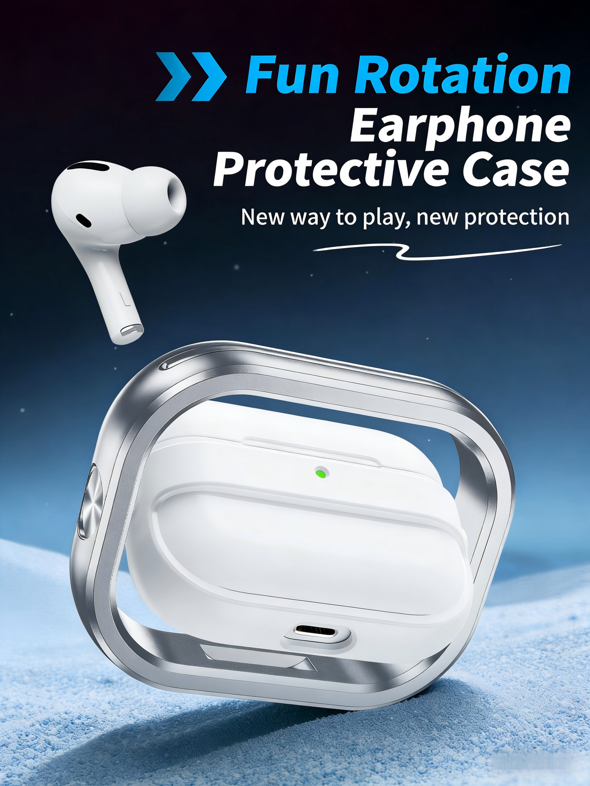 Rotating Earphone Case For AirPods Pro