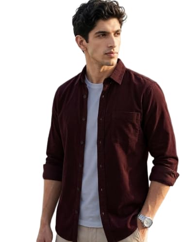 Urbano Fashion Men's Cotton Full Sleeve Regular Fit Casual Solid Shirt