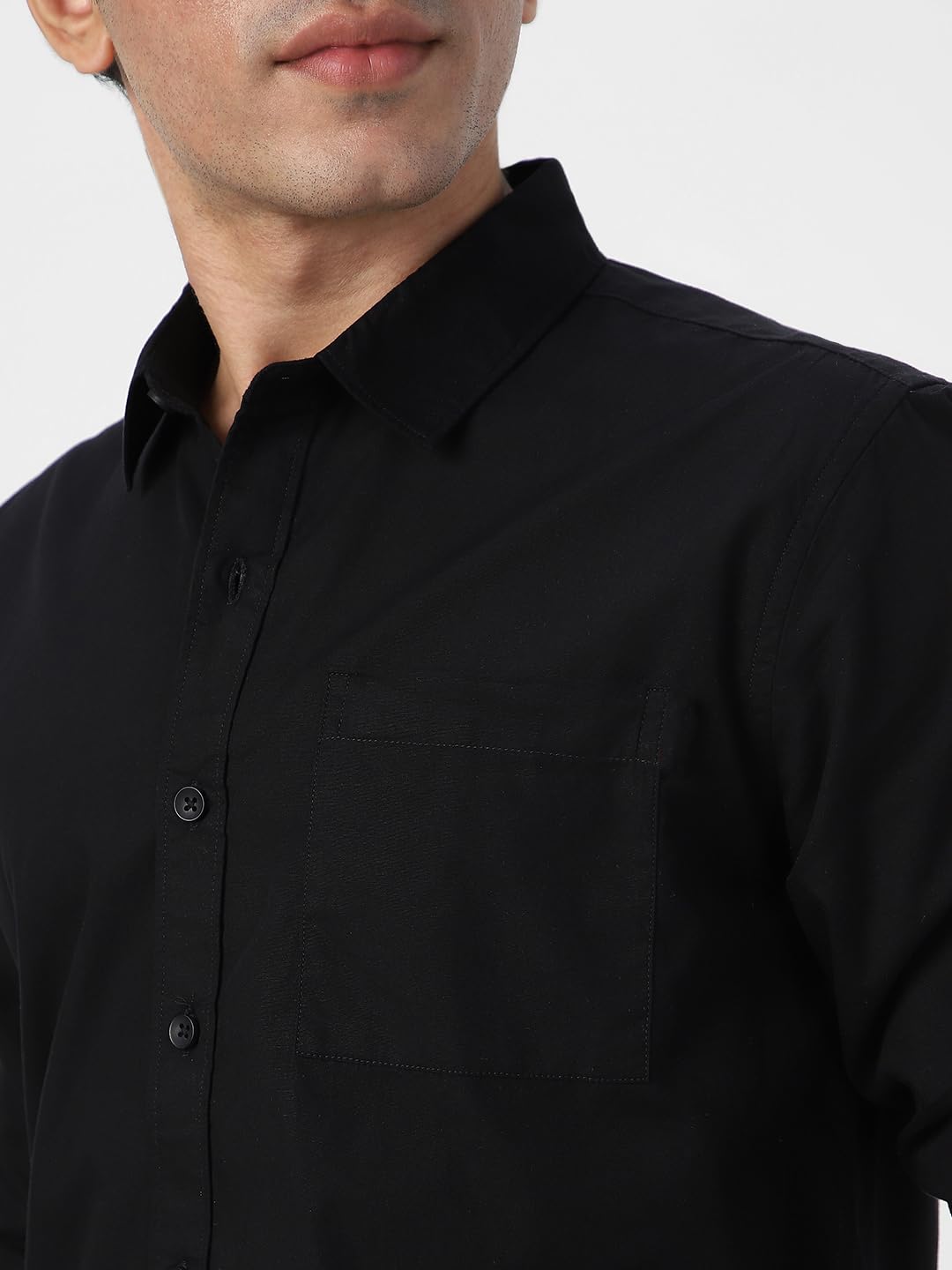Urbano Fashion Men's Cotton Full Sleeve Regular Fit Casual Solid Shirt