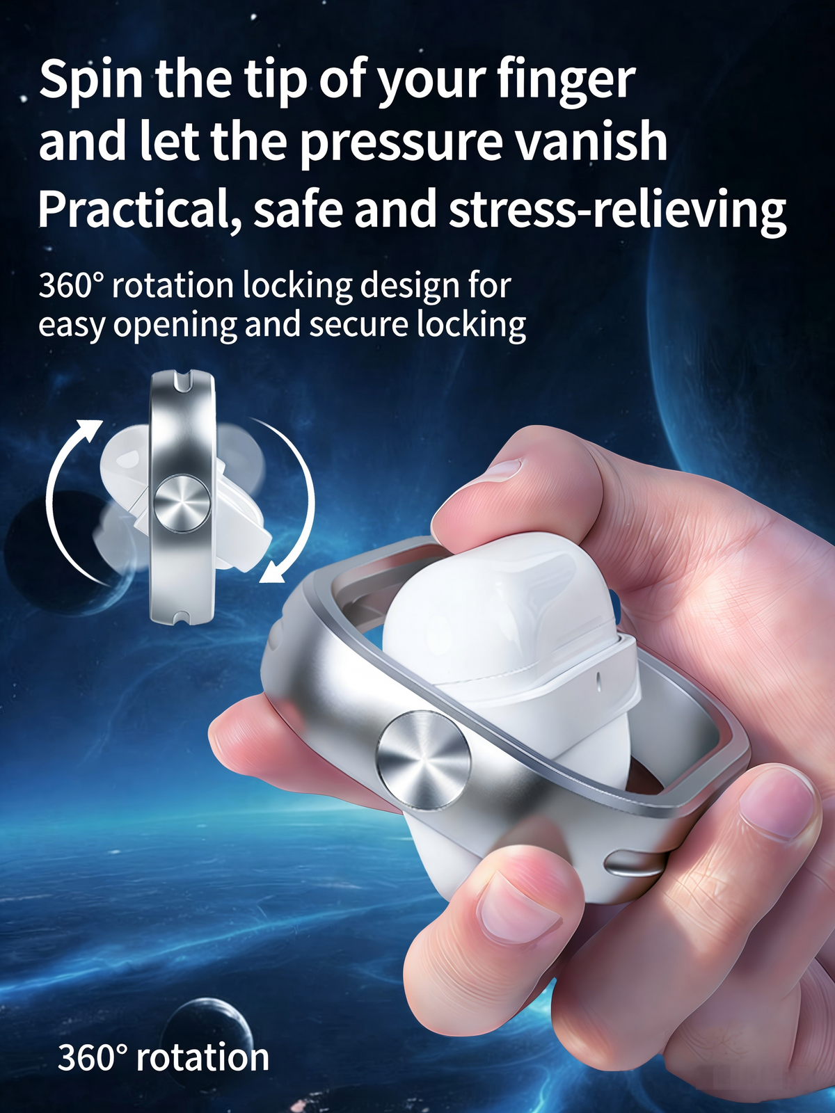 Rotating Earphone Case For AirPods Pro